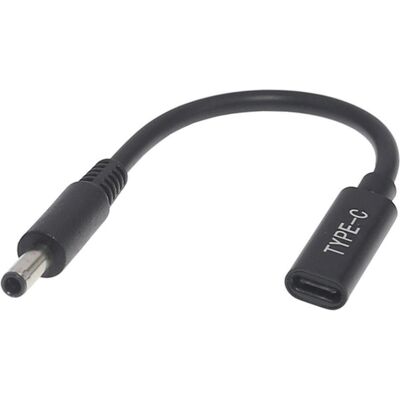 PowerGuard USB-C auf Dell Notebook Adapter (4.5 x 3mm, innen 0.6mm) (90 W), Notebook Netzteil, Schwarz PowerGuard USB-C auf Dell Notebook Adapter (4.5 x 3mm, innen 0.6mm) (90 W), Notebook Netzteil, Schwarz