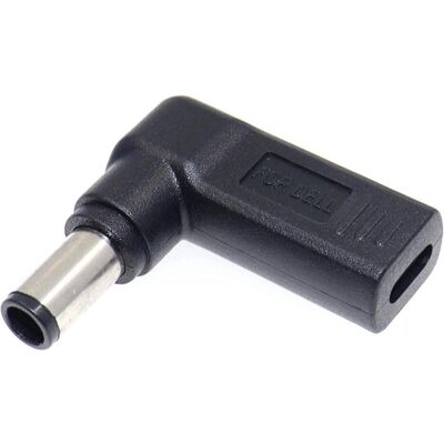 PowerGuard USB-C to Dell 7.4 x 5mm Notebook PD Charger Adapter 65W 19.5V (65 W), Notebook Netzteil, Schwarz PowerGuard USB-C to Dell 7.4 x 5mm Notebook PD Charger Adapter 65W 19.5V (65 W), Notebook Netzteil, Schwarz