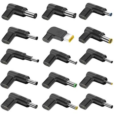PowerGuard 15-teiliges USB-C-zu-DC Adapter-Set (PD 19.5-20V max. 100W) (100 W), Notebook Netzteil, Schwarz PowerGuard 15-teiliges USB-C-zu-DC Adapter-Set (PD 19.5-20V max. 100W) (100 W), Notebook Netzteil, Schwarz