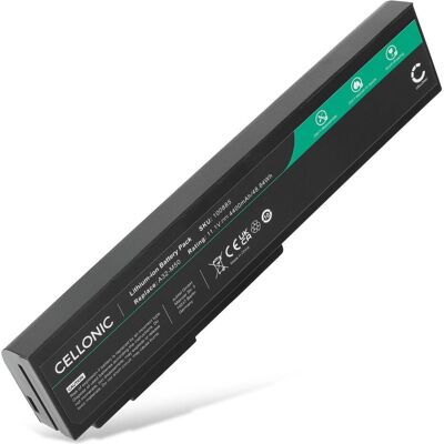 Cellonic Akku für ASUS G50V, N53S, G51J, N53 series, G60V, G60Vx, G51, G50, M50Vm (4400 mAh), Notebook Akku, Schwarz Cellonic Akku für ASUS G50V, N53S, G51J, N53 series, G60V, G60Vx, G51, G50, M50Vm (4400 mAh), Notebook Akku, Schwarz