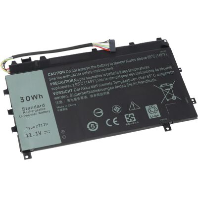 AccuCell Akku Dell Latitude 7350 (2700 mAh), Notebook Akku, Schwarz AccuCell Akku Dell Latitude 7350 (2700 mAh), Notebook Akku, Schwarz