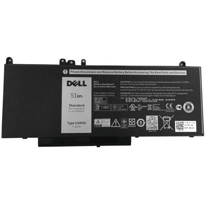 Dell Battery, 51WHR, 4 Cell (4 Zellen, 6820 mAh), Notebook Akku, Schwarz Dell Battery, 51WHR, 4 Cell (4 Zellen, 6820 mAh), Notebook Akku, Schwarz