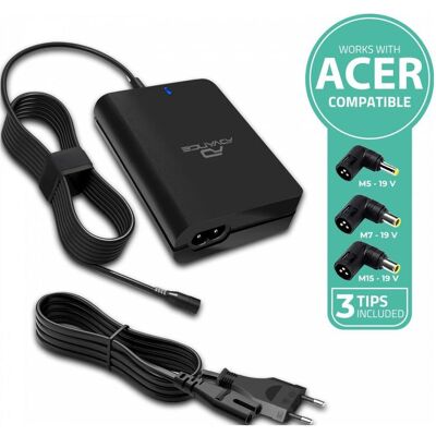 Advance Chargeur Universel Powerup Compatible Acer 90w - 3 Embouts (90 W), Notebook Netzteil, Schwarz Advance Chargeur Universel Powerup Compatible Acer 90w - 3 Embouts (90 W), Notebook Netzteil, Schwarz