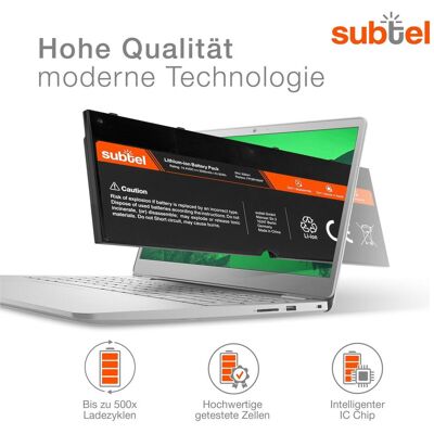 Subtel Akku für Fujitsu Lifebook T935, U745, T904, T904U (3050 mAh), Notebook Akku, Schwarz Subtel Akku für Fujitsu Lifebook T935, U745, T904, T904U (3050 mAh), Notebook Akku, Schwarz