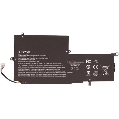 2-Power Main Battery Pack 11.4V 4800mAh (4800 mAh), Notebook Akku, Schwarz 2-Power Main Battery Pack 11.4V 4800mAh (4800 mAh), Notebook Akku, Schwarz
