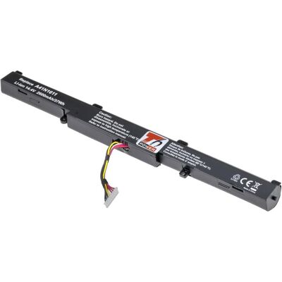 T6 Power Baterie Asus GL752, N552, N752, FX553, G553, GL553,,, 4cell, Li-ion (4 Zellen, 2600 mAh), Notebook Akku T6 Power Baterie Asus GL752, N552, N752, FX553, G553, GL553,,, 4cell, Li-ion (4 Zellen, 2600 mAh), Notebook Akku