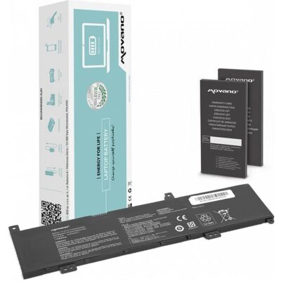 Movano Bateria Bateria C31N1636 do Asus VivoBook X580 X580VD X580VN N580VN N580VD (4100 mAh), Notebook Akku, Schwarz Movano Bateria Bateria C31N1636 do Asus VivoBook X580 X580VD X580VN N580VN N580VD (4100 mAh), Notebook Akku, Schwarz