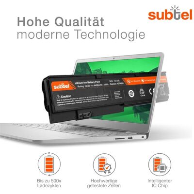 Subtel Akku für Lenovo ThinkPad X201, X201s, X200, X200s, X200si, X201i (4400 mAh), Notebook Akku, Schwarz Subtel Akku für Lenovo ThinkPad X201, X201s, X200, X200s, X200si, X201i (4400 mAh), Notebook Akku, Schwarz