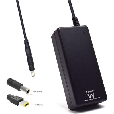 Ewent EW3897 (65 W), Notebook Netzteil, Schwarz Ewent EW3897 (65 W), Notebook Netzteil, Schwarz