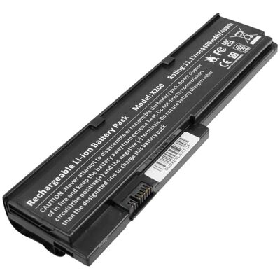 Avizar 4400mAh Akku Lenovo ThinkPad X200 (6 Zellen, 4400 mAh), Notebook Akku, Schwarz Avizar 4400mAh Akku Lenovo ThinkPad X200 (6 Zellen, 4400 mAh), Notebook Akku, Schwarz