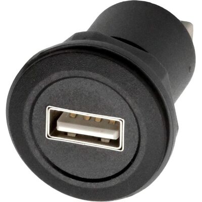 EXSYS Einbau-Adapter USB-A BU-BU (USB-A, 9 cm), Data + Video Adapter, Schwarz EXSYS Einbau-Adapter USB-A BU-BU (USB-A, 9 cm), Data + Video Adapter, Schwarz
