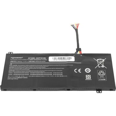 Movano Akku für Acer Aspire V15, VN7 Laptop (3 Zellen, 4605 mAh), Notebook Akku Movano Akku für Acer Aspire V15, VN7 Laptop (3 Zellen, 4605 mAh), Notebook Akku