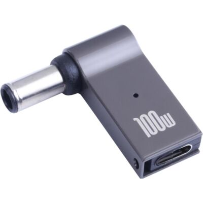 PowerGuard USB-C to Notebook Charger Adapter DC Barrel (6.0 x 3.7mm, 0.6mm) (100 W), Notebook Netzteil, Grau PowerGuard USB-C to Notebook Charger Adapter DC Barrel (6.0 x 3.7mm, 0.6mm) (100 W), Notebook Netzteil, Grau