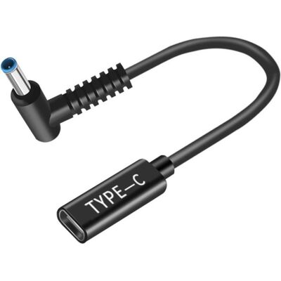 PowerGuard USB-C auf HP Notebook Adapter (4.5 x 3mm, innen 0.6mm) L-Style (90 W), Notebook Netzteil, Schwarz PowerGuard USB-C auf HP Notebook Adapter (4.5 x 3mm, innen 0.6mm) L-Style (90 W), Notebook Netzteil, Schwarz