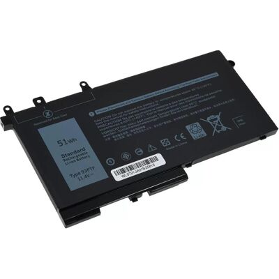 AccuCell Standardakku passend für Laptop Dell Latitude 5480, 5490, Typ 4YFVG u.a. - 11,4V - 4500 mAh (4500 mAh), Notebook Akku, Schwarz AccuCell Standardakku passend für Laptop Dell Latitude 5480, 5490, Typ 4YFVG u.a. - 11,4V - 4500 mAh (4500 mAh), Notebook Akku, Schwarz