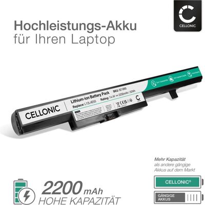 Cellonic Akku für Lenovo B50-30, B50-70, B50-45, B50-80, E50-70, B40-30, E40-30 (2200 mAh), Notebook Akku, Schwarz Cellonic Akku für Lenovo B50-30, B50-70, B50-45, B50-80, E50-70, B40-30, E40-30 (2200 mAh), Notebook Akku, Schwarz