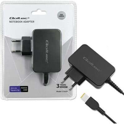 Qoltec 51035 Power adapter for Lenovo (45 W), Notebook Netzteil, Schwarz Qoltec 51035 Power adapter for Lenovo (45 W), Notebook Netzteil, Schwarz