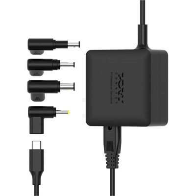 Port Designs Power Supply (65 W), Notebook Netzteil, Schwarz Port Designs Power Supply (65 W), Notebook Netzteil, Schwarz