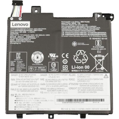Lenovo 5B10P54001 (2 Zellen, 4000 mAh), Notebook Akku, Schwarz Lenovo 5B10P54001 (2 Zellen, 4000 mAh), Notebook Akku, Schwarz