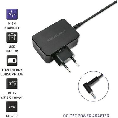 Qoltec 51026 Power adapter for Lenovo (65 W), Notebook Netzteil, Schwarz Qoltec 51026 Power adapter for Lenovo (65 W), Notebook Netzteil, Schwarz