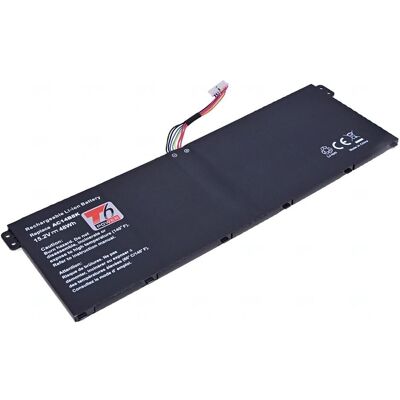 T6 Power Baterie Acer Aspire ES1-311, ES1-511, E5-571, E5-731, E5-771,,, 4cell, Li-ion (4 Zellen, 3150 mAh), Notebook Akku, Schwarz T6 Power Baterie Acer Aspire ES1-311, ES1-511, E5-571, E5-731, E5-771,,, 4cell, Li-ion (4 Zellen, 3150 mAh), Notebook Akku, Schwarz