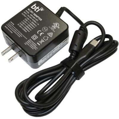 BTI 45W USB-C AC Adapter for all USB-C devices up to 45W. UK power cable included (45 W), Notebook Netzteil, Schwarz BTI 45W USB-C AC Adapter for all USB-C devices up to 45W. UK power cable included (45 W), Notebook Netzteil, Schwarz