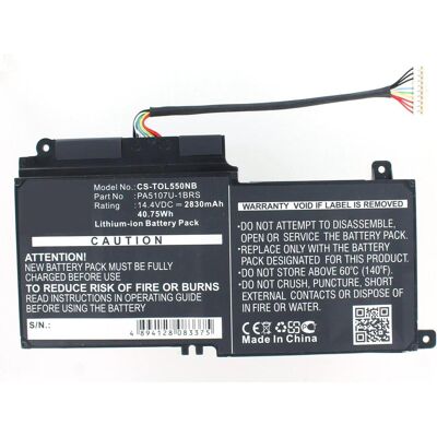 Toshiba - SATELLITE P50-A-144 - 2600mAh - Notebook-Akku Toshiba - SATELLITE P50-A-144 - 2600mAh - Notebook-Akku