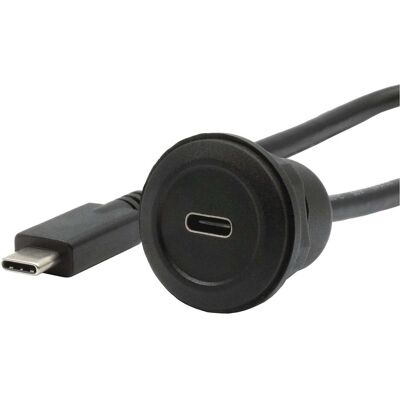 EXSYS - BU-ST - Schwarz - USB-C Panelmontageadapter EXSYS - BU-ST - Schwarz - USB-C Panelmontageadapter