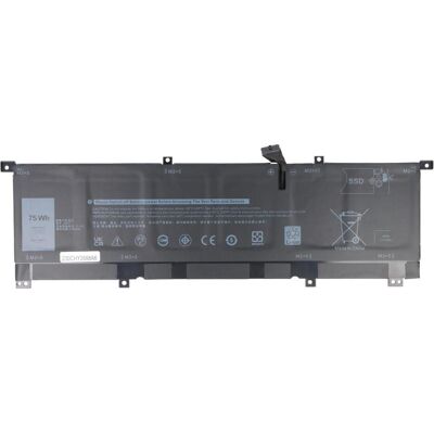 AccuCell Akku passend für Dell XPS 15 9575, 8N0T7, Li-Polymer, 11,4V, 6254mAh, 75,0Wh (6 Zellen, 6254 mAh), Notebook Akku AccuCell Akku passend für Dell XPS 15 9575, 8N0T7, Li-Polymer, 11,4V, 6254mAh, 75,0Wh (6 Zellen, 6254 mAh), Notebook Akku