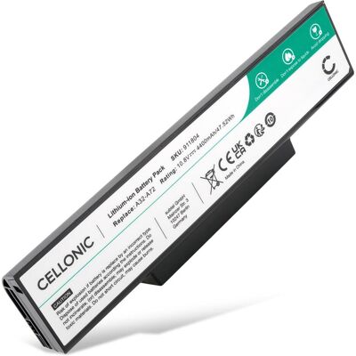 Cellonic Akku für ASUS X73S, X7AJ, X7BSV, X7C series, X73E, X77V, A72DY, A73BY (4400 mAh), Notebook Akku, Schwarz Cellonic Akku für ASUS X73S, X7AJ, X7BSV, X7C series, X73E, X77V, A72DY, A73BY (4400 mAh), Notebook Akku, Schwarz