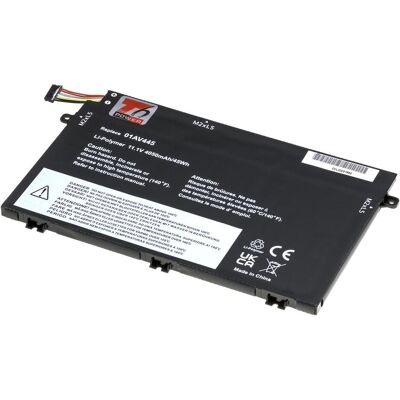 T6 Power Baterie Lenovo ThinkPad E480, E490, E580, E590, E14, E15,,, 3cell, Li-pol (3 Zellen, 4050 mAh), Notebook Akku, Schwarz T6 Power Baterie Lenovo ThinkPad E480, E490, E580, E590, E14, E15,,, 3cell, Li-pol (3 Zellen, 4050 mAh), Notebook Akku, Schwarz