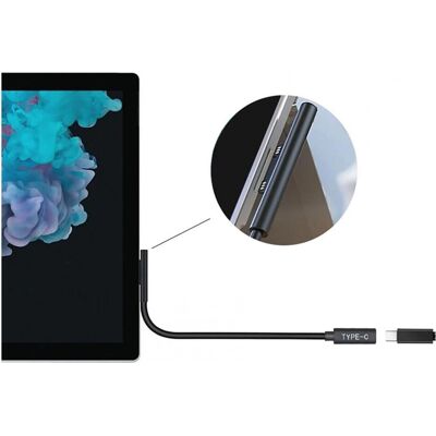 PowerGuard USB-C – Surface Connect (90 W), Notebook Netzteil, Schwarz PowerGuard USB-C – Surface Connect (90 W), Notebook Netzteil, Schwarz