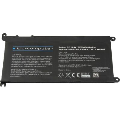 IPC C4HCW (3 Zellen, 3400 mAh), Notebook Akku IPC C4HCW (3 Zellen, 3400 mAh), Notebook Akku