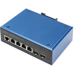 Digitus Industrial 4+2 -Port L2 managed Gigabit Ethernet Switch (6 Ports), Netzwerk Switch, Schwarz Digitus Industrial 4+2 -Port L2 managed Gigabit Ethernet Switch (6 Ports), Netzwerk Switch, Schwarz