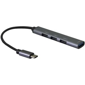 Helos Hub (USB-C, 4 Ports), Dockingstation + USB Hub, Grau Helos Hub (USB-C, 4 Ports), Dockingstation + USB Hub, Grau