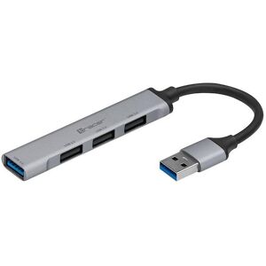 Tracer TRACER-USB 3.0. 4-Port-Hub. 1x3,0 3x2,0 Alu (USB-A, 4 Ports), Dockingstation + USB Hub, Grau Tracer TRACER-USB 3.0. 4-Port-Hub. 1x3,0 3x2,0 Alu (USB-A, 4 Ports), Dockingstation + USB Hub, Grau