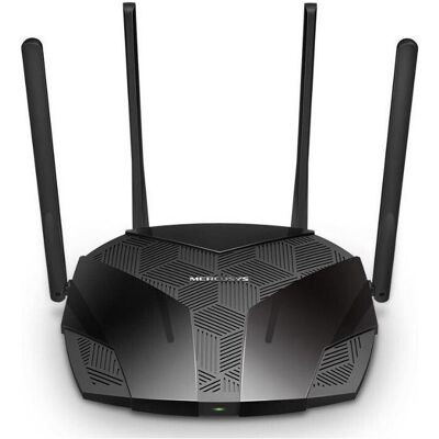 Mercusys AX1500 Dual-Band Wi-Fi 6 Router 300 Mbps at 2.4 GHz + 1201 Mbps at 5 GHz, Router, Schwarz Mercusys AX1500 Dual-Band Wi-Fi 6 Router 300 Mbps at 2.4 GHz + 1201 Mbps at 5 GHz, Router, Schwarz