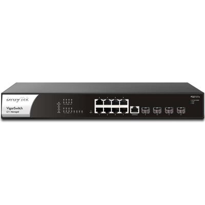Draytek PoE+ Switch VigorSwitch PQ2121x 12 Port (12 Ports), Netzwerk Switch, Schwarz Draytek PoE+ Switch VigorSwitch PQ2121x 12 Port (12 Ports), Netzwerk Switch, Schwarz