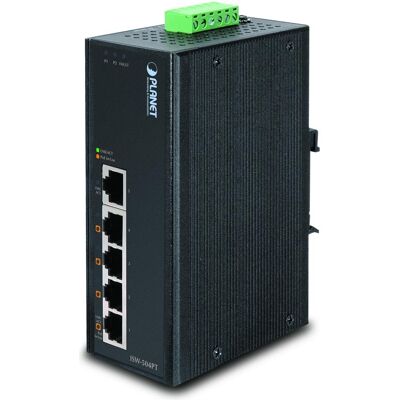Planet 5-Port Industrial Ethernet Switch w/ 4 PoE -4075 (5 Ports), Netzwerk Switch, Schwarz Planet 5-Port Industrial Ethernet Switch w/ 4 PoE -4075 (5 Ports), Netzwerk Switch, Schwarz