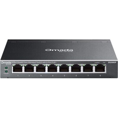 Omada 8-Port Gigabit Easy Managed (8 Ports), Netzwerk Switch, Schwarz Omada 8-Port Gigabit Easy Managed (8 Ports), Netzwerk Switch, Schwarz