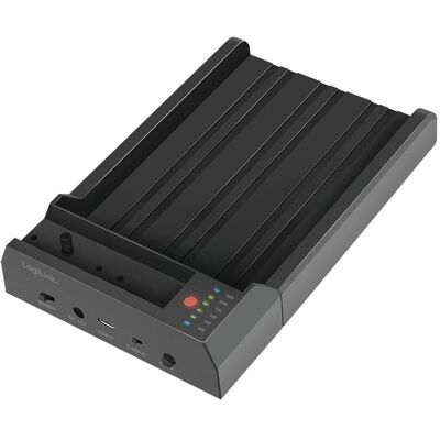 LogiLink USB 3.2 Gen 2 Quickport, 2-Port, für SATA HDD/SSD und M.2 NVMe SSD (USB-C, 2 Ports), Dockingstation + USB Hub, Schwarz LogiLink USB 3.2 Gen 2 Quickport, 2-Port, für SATA HDD/SSD und M.2 NVMe SSD (USB-C, 2 Ports), Dockingstation + USB Hub, Schwarz