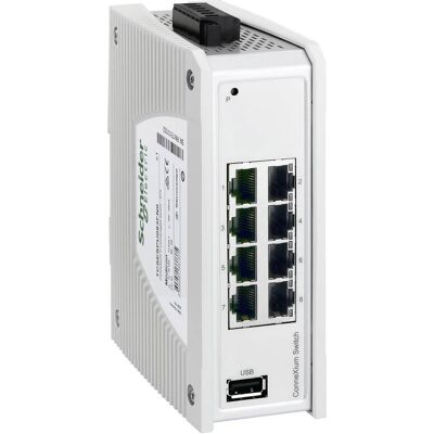 Schneider Electric Schneider TCSESPU083FN0 CONNEXIUM SWITCH (8 Ports), Netzwerk Switch, Schwarz Schneider Electric Schneider TCSESPU083FN0 CONNEXIUM SWITCH (8 Ports), Netzwerk Switch, Schwarz