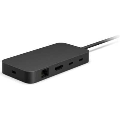 Microsoft Demo Surface USB4 Dock Western Europe Blsck (USB-C), Dockingstation + USB Hub, Schwarz Microsoft Demo Surface USB4 Dock Western Europe Blsck (USB-C), Dockingstation + USB Hub, Schwarz