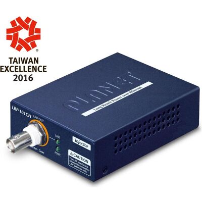 Planet 1-Port 10/100TX PoE PD + 1-Port Coax Long Reach PoE, Zubehör Netzwerk Planet 1-Port 10/100TX PoE PD + 1-Port Coax Long Reach PoE, Zubehör Netzwerk