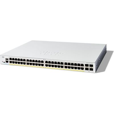 Cisco Systems Catalyst switch C1200-48P-4X (48xGbE,4xSFP+,48xPoE+,375W) - REFRESH (48 Ports), Netzwerk Switch, Weiss Cisco Systems Catalyst switch C1200-48P-4X (48xGbE,4xSFP+,48xPoE+,375W) - REFRESH (48 Ports), Netzwerk Switch, Weiss