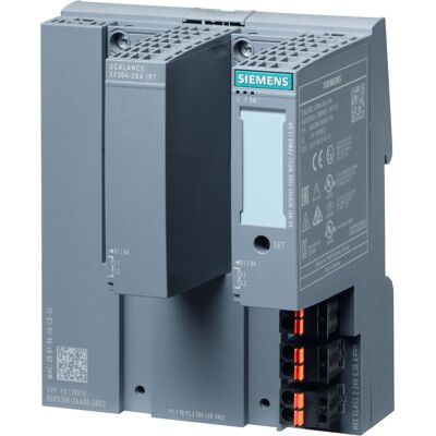 Siemens Managed Ethernet Switch 6GK5204-2AA00-2BD2 - Industrie Layer 2, 4x RJ45, PROFINET IRT Siemens Managed Ethernet Switch 6GK5204-2AA00-2BD2 - Industrie Layer 2, 4x RJ45, PROFINET IRT