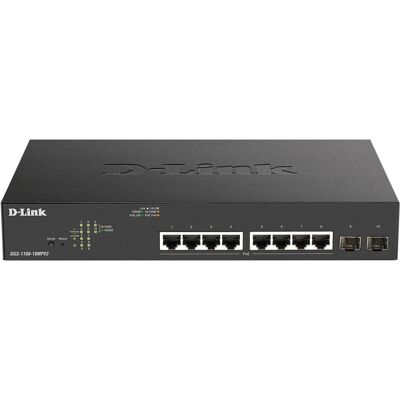 D-Link DGS-1100-10MP V2 (10 Ports), Netzwerk Switch, Schwarz D-Link DGS-1100-10MP V2 (10 Ports), Netzwerk Switch, Schwarz