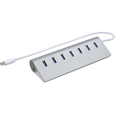 EXSYS USB 3.2 Gen 1 Hub 7-Port (USB-C, 7 Ports), Dockingstation + USB Hub EXSYS USB 3.2 Gen 1 Hub 7-Port (USB-C, 7 Ports), Dockingstation + USB Hub