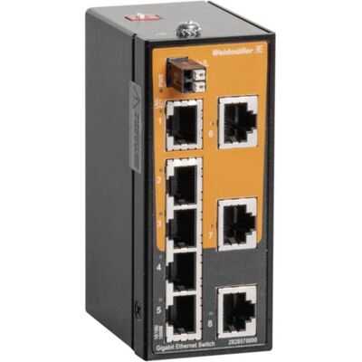 Weidmüller IE-SW-ELB-08-8GT Netzwerk (8 Ports), Netzwerk Switch, Grau Weidmüller IE-SW-ELB-08-8GT Netzwerk (8 Ports), Netzwerk Switch, Grau