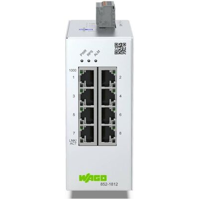 Wago Lean-Managed-Switch (8 Ports), Netzwerk Switch, Grau Wago Lean-Managed-Switch (8 Ports), Netzwerk Switch, Grau